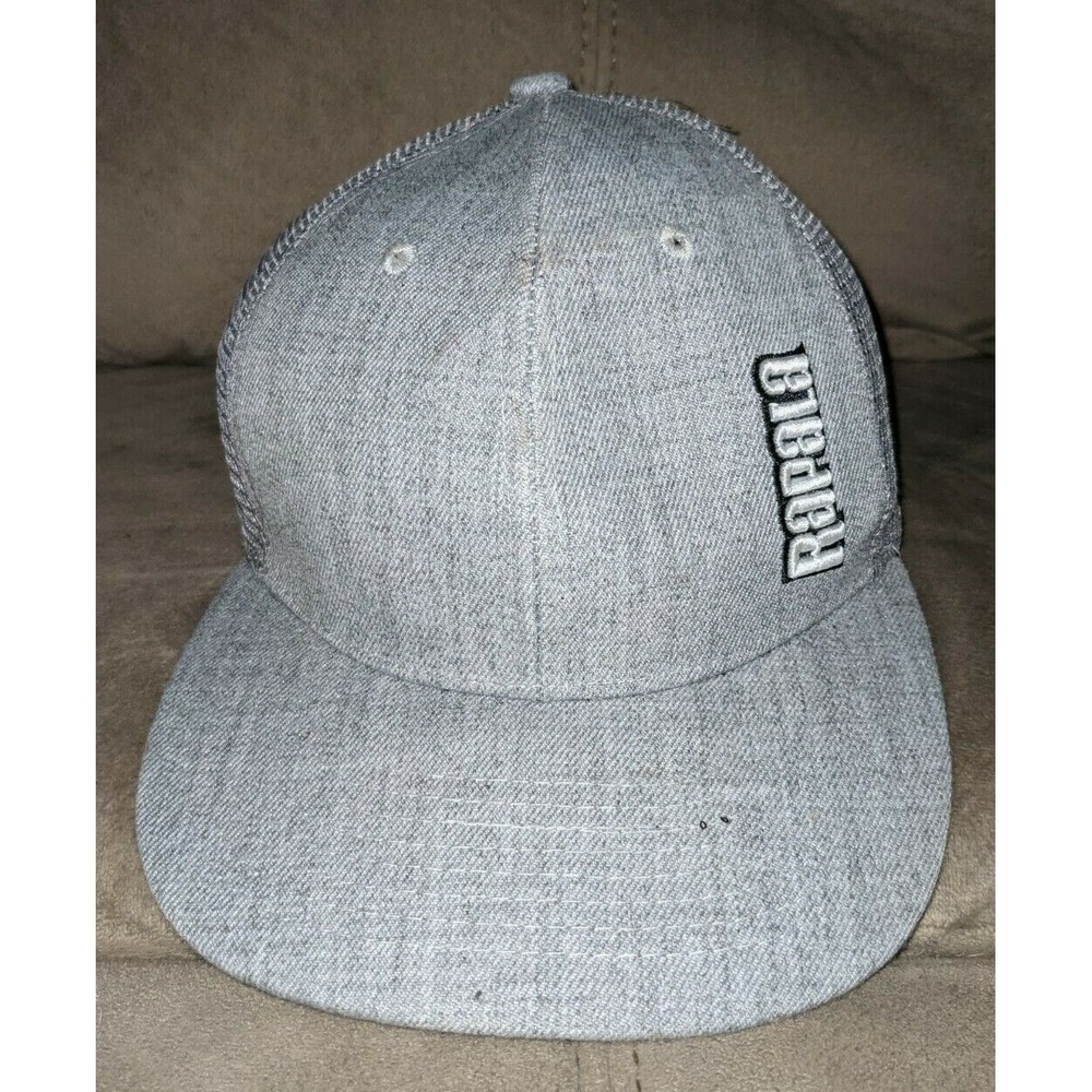RAPALA Gray Mesh Adjustable Trucker Snapback Hat Cap Fishing Brand Advertising
